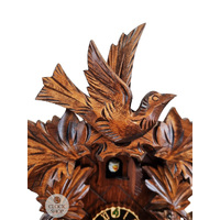 Birds & Leaves 1 Day Mechanical Carved Cuckoo Clock 32cm By HÖNES image