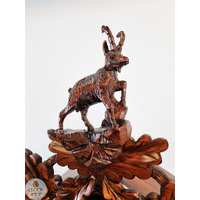 Alpine Goat 8 Day Mechanical Carved Cuckoo Clock 61cm By HÖNES image