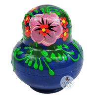 Floral Russian Dolls- Blue & Green Mini 5cm (Set Of 10) image