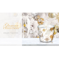 8.5cm Scented Christmas Candle- Glamour Christmas image