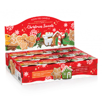 8.5cm Scented Christmas Candle- Gingerbread Cookies  image
