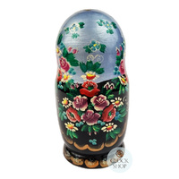 Floral Russian Dolls- Multi-Coloured 18cm (Set Of 5) image