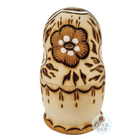 Woodburn Russian Dolls- Gold Floral 10cm (Set Of 5) image