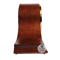 22cm Walnut Mechanical Tambour Mantel Clock With Triple Chime By HERMLE image