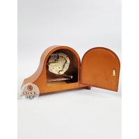 19cm Cherry Mechanical Tambour Mantel Clock By HERMLE image
