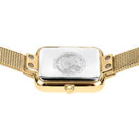 35mm Classic Collection Womens Watch With White Dial & Gold Milanese Strap & Gold Case By BERING image