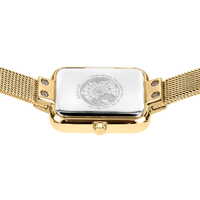 35mm Classic Collection Womens Watch With White Dial, Gold Milanese Strap & Gold Case By BERING image