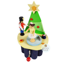 Wooden Hand Crank Christmas Nutcracker Music Box (Dance Of The Sugar Plum Fairy- Tchaikovsky) image