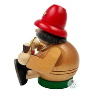15cm Man & Rocking Horse German Incense Burner By Richard Glässer image