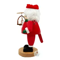 21cm Santa & Christmas Pyramid Nutcracker By Richard Glässer image