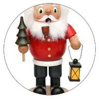19cm Santa With Lantern German Incense Burner image