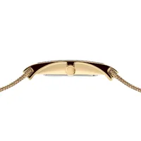 38mm Classic Collection Polished Gold Womens Watch With Gold Stainless Steel Mesh Strap By BERING image