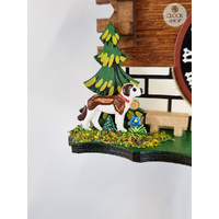 Alphorn 1/4 Hour 1 Day Mechanical Chalet Cuckoo Clock 17cm By TRENKLE image