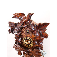 Moving Birds 1 Day Mechanical Carved Cuckoo Clock 32cm By HÖNES image