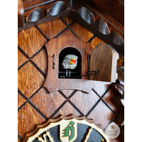 Moving Birds 8 Day Mechanical Carved Cuckoo Clock 40cm By HÖNES image