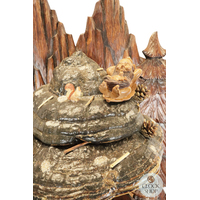 Dwarf House 8 Day Mechanical Mushroom Cuckoo Clock 60cm By GERHARD SCHMIEDER image