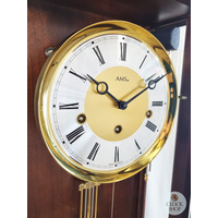 97cm Walnut 8 Day Mechanical Regulator Wall Clock With Piano Finish By AMS image