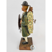 35cm Whistling Clock Peddler Table Clock By ROMBA image