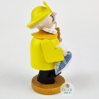 10cm Yellow Fisherman German Incense Burner By Richard Glässer image