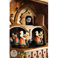 Shingle Cutter & Water Wheel 1 Day Mechanical Chalet Cuckoo Clock With Dancers 36cm By HÖNES image