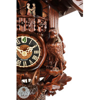 Before The Hunt 8 Day Mechanical Carved Cuckoo Clock With Deer 52cm By HÖNES image
