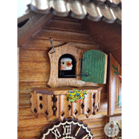 Dog & Water Trough 1 Day Mechanical Chalet Cuckoo Clock 22cm By TRENKLE image