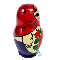 Kirov Russian Dolls- Red Scarf & Purple Dress 12cm (Set Of 6) image