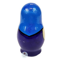 Kirov Russian Dolls- Blue Scarf & Purple Dress 10cm (Set Of 5) image