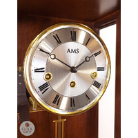 66cm Walnut 8 Day Mechanical Chiming Wall Clock By AMS image