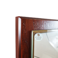 29cm Walnut Square Wall Clock By AMS image
