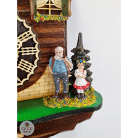 Heidi House Battery Chalet Cuckoo Clock With Moving Goats 22cm By TRENKLE image