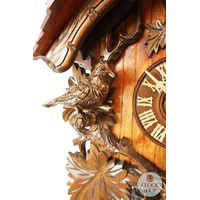 Moving Birds 8 Day Mechanical Chalet Cuckoo Clock 37cm By ROMBA image