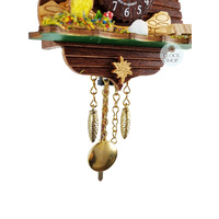 Forest Cabin Battery Chalet Kuckulino With Owl 16cm By TRENKLE image