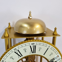62cm Brass Mechanical Skeleton Wall Clock With Bell Strike By HERMLE image