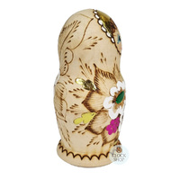 Woodburn Russian Dolls- Pink & Green Floral 17cm (Set Of 5) image