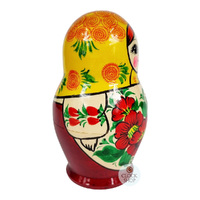 Kirov Russian Dolls- Yellow Scarf & Red Dress 15cm (Set Of 7) image