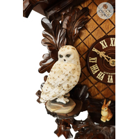 Eagle & Owls 8 Day Mechanical Carved Cuckoo Clock 62cm By SCHWER image