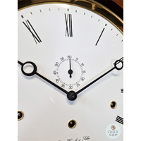 193cm Walnut Contemporary Longcase Clock With Westminster Chime By HERMLE image