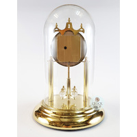 30cm Gold Anniversary Clock With Crystal Balls & Ornamental Dial By HALLER image