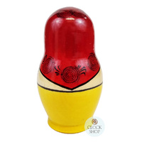 Kirov Russian Dolls- Red Scarf & Yellow Dress 12cm (Set Of 6) image