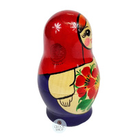 Kirov Russian Dolls- Red Scarf & Purple Dress 10cm (Set Of 5) image