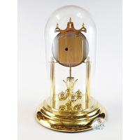 30cm Gold Anniversary Clock With Engraved Dial & Westminster Chime By HALLER (Small Blemish) image