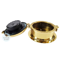 16cm Polished Brass Barometer By FISCHER image