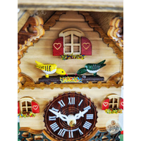 Forest Cabin Battery Chalet Kuckulino With Deer & Water Trough 18cm By TRENKLE image