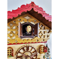 Heidi House Battery Chalet Cuckoo Clock With Dog & Goats 20cm By TRENKLE image