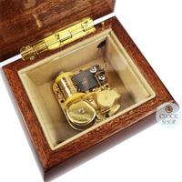 Wooden Music Box With Inlay Instruments (Mozart- A Little Night Music) image