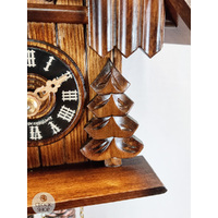 Tree & Water Trough 1 Day Mechanical Chalet Cuckoo Clock 20cm By ENGSTLER  image