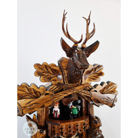 Before The Hunt 1 Day Mechanical Carved Cuckoo Clock 42cm By ENGSTLER image