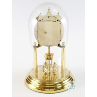 23cm Gold Anniversary Clock With Swarovski Crystal Balls & White Dial By HALLER image
