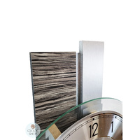 67cm Charcoal & Silver Pendulum Wall Clock With Silver Dial By AMS  image